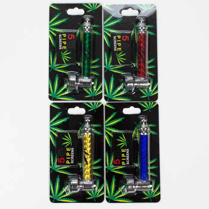 Metal Pipe With Screen – Pack of 12