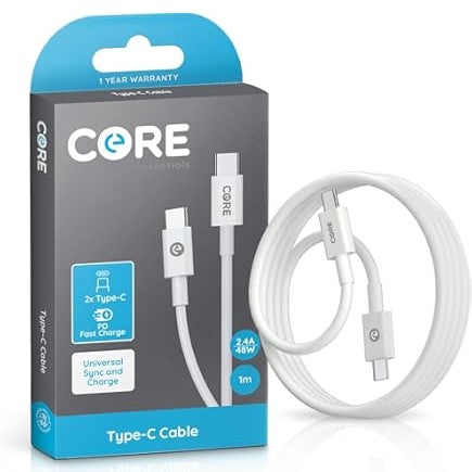 Core USB Type-C to C Fast Charging Cable (1 Pack)