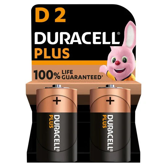 Duracell Plus Power D Batteries – 10 Pack (10 x 2 Packs)