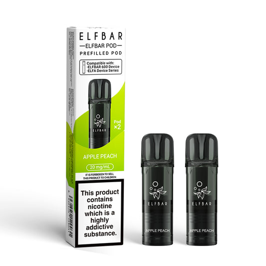 Elf bar 600 Prefilled Pod Puffs 2% Nic - 10 Packs