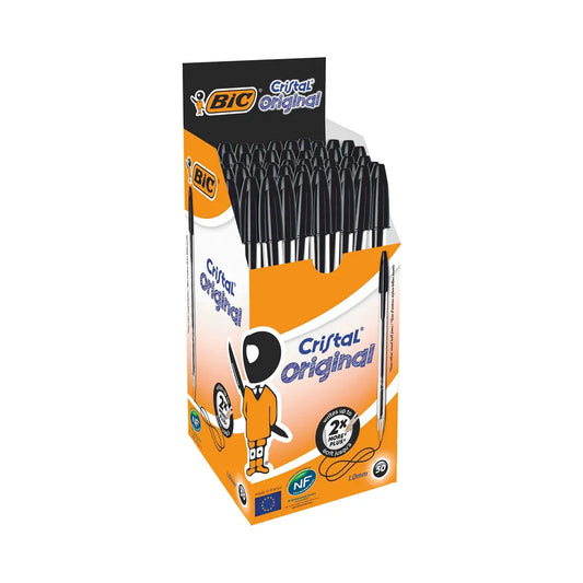 BIC Black Pens – 50 Packs