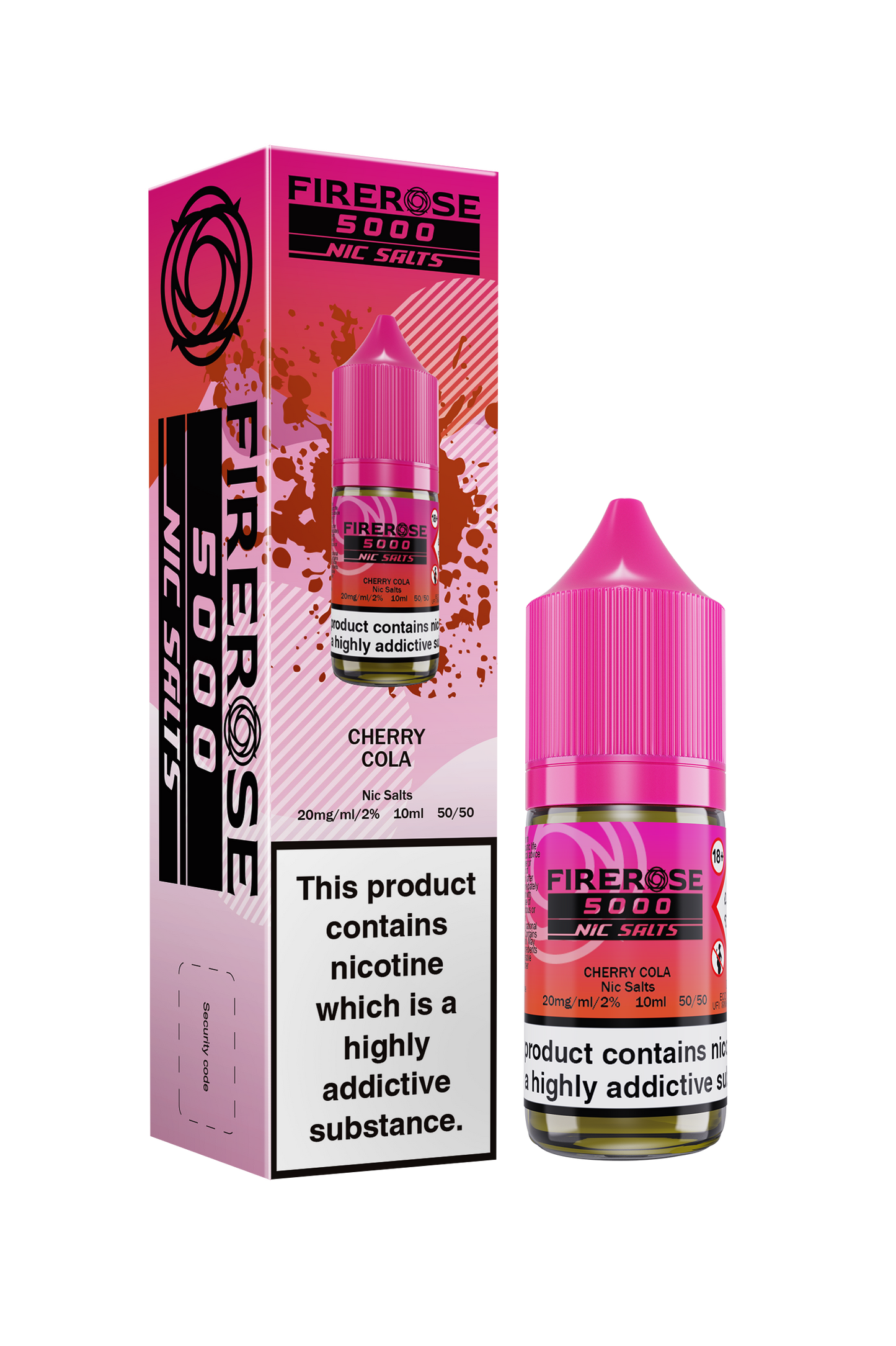 ELUX FIREROSE NIC SALT 20MG, 10 Packs