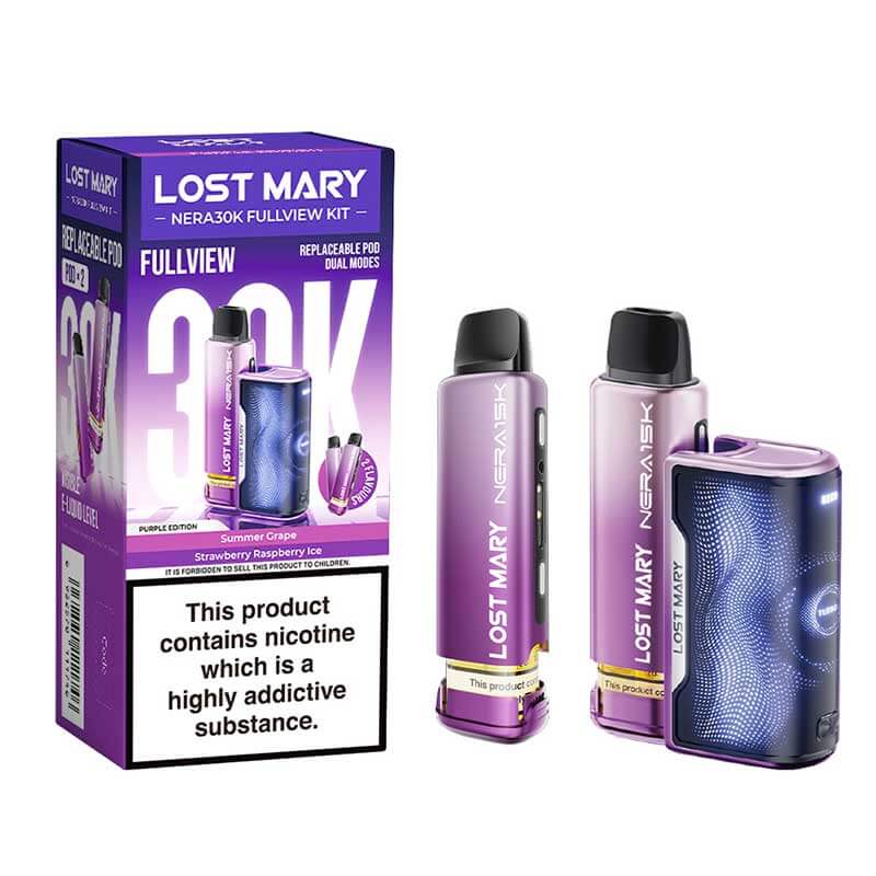Lost Mary NERA 30K Full View, 30K Puffs, 2% Nic - 5 Packs
