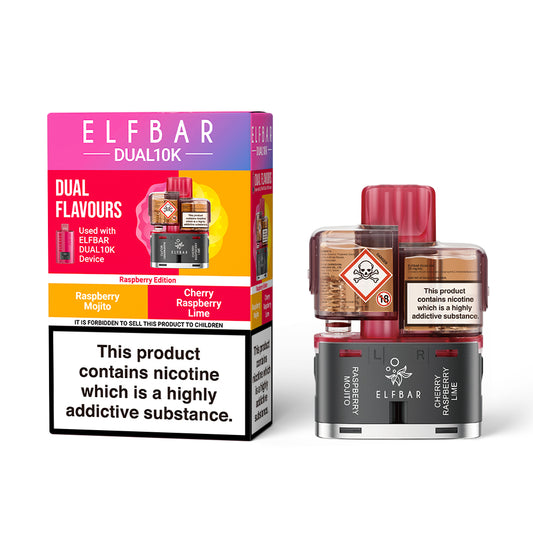 ELFBAR DUAL10K Puffs TPD Replacement Pods 2% NIC
