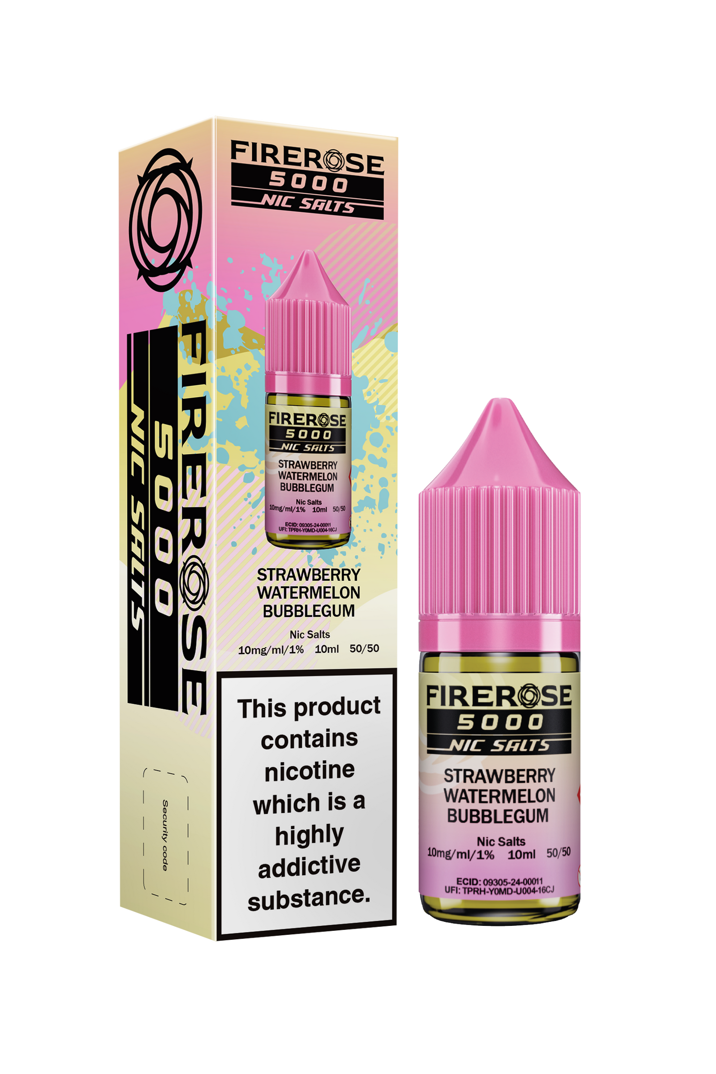 ELUX FIREROSE NIC SALT 20MG, 10 Packs