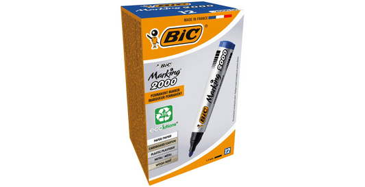 BIC Blue Marker – Pack of 12