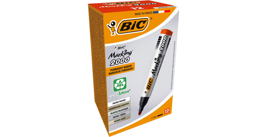 BIC Red Marker – Pack of 12