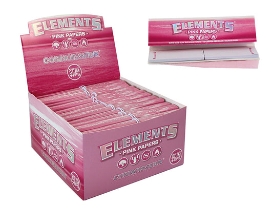 Elements Pink King Size Slim Combi - 32 Pack