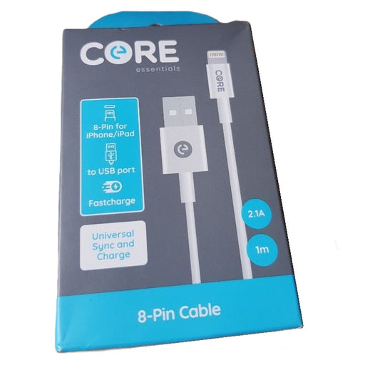 Core USB to 8 Pin FAST Charging Cable – 1 Pack