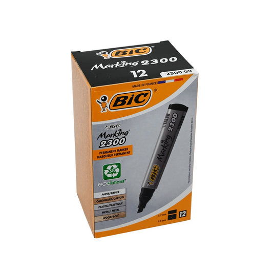 BIC Black Marker – Pack of 12