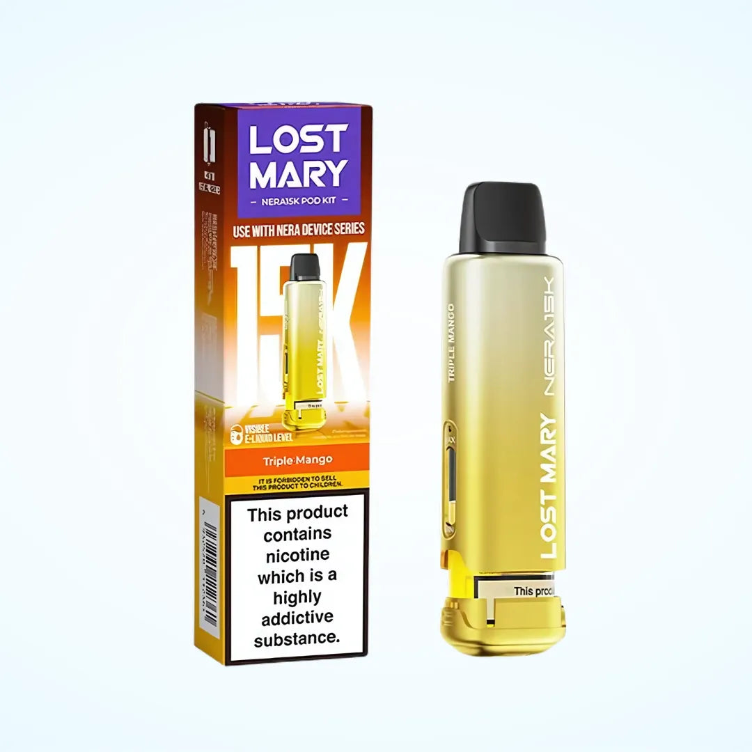 Lost Mary NERA 15K Puffs Pods Refill TPD 2% Nic - 5 Packs